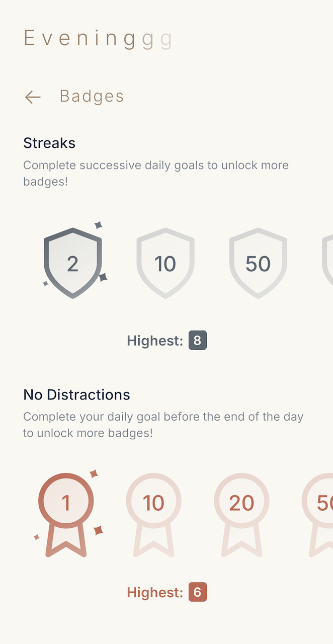 Achievements Feature